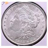 1885 MORGAN DOLLAR AU