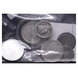 GROUP OF SILVER COINS