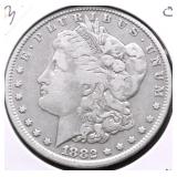 1882 O MORGAN DOLLAR VG