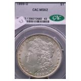 1899 O CAC MS62 MORGAN DOLLAR
