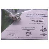 8.6 GRAMS .999 SILVER GRENADE
