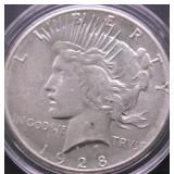 1928 CHOICE BU PEACE DOLLAR