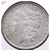 1878 MORGAN DOLLAR XF 7 TF
