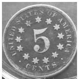 1868 SHILED NICKEL G