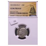 NGC GEM PROOF ROOSEVELT DIME