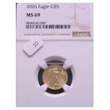 2026 NGC MS69 5 $ GOLD EAGLE