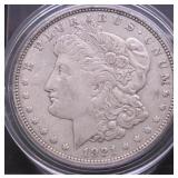 1921 D MORGAN DOLLAR XF