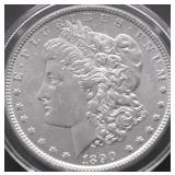 1890 CHOICE BU MORGAN DOLLAR