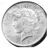 1923 PEACE DOLLAR AU