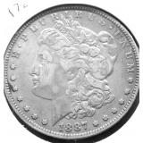 1887 O MORGAN DOLLAR XF