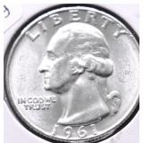 1961 D CH BU WASHINGTON QUARTER
