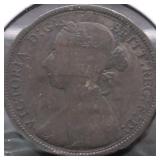 1887 G BRIT HALF PENNY G