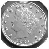 1883 CHOICE BU V NICKEL