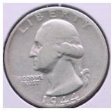 1944 S WASHINGTON QUARTER F