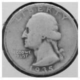 1935 D WASHINGTON QUARTER G