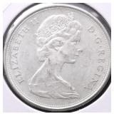 1965 CANADA SILVER 50 CENTS AU