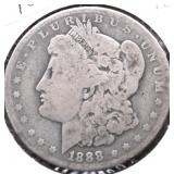 1888 MORGAN DOLLAR VG