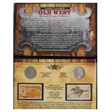 OLD WEST COIN & STAMP SET