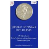 PANAMA SILVER 5 BALBOAS GEM
