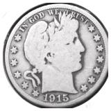 1915 D BARBER HALF DOLLAR G