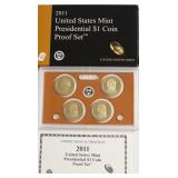 2011 PROOF DOLLAR SET