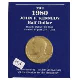 GOLD PLATED KENNEDY HALF DOLLAR