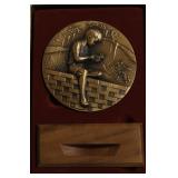 1995 BROOKGREEN GARDENS MEDAL W BOX PAPERS