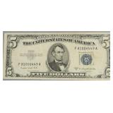 5 DOLLAR SILVER CERTIFICATE VF