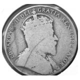 1910 CANADA SILVER 50 CENTS G