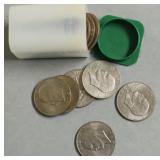 1 ROLL OF IKE DOLLARS