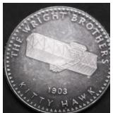 WRIGHT BROTHERS SILVER MEDAL  GEM
