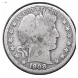 1908 D BARBER HALF DOLLLAR G