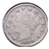 1906 V NICKEL VF