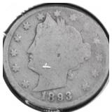 1893 V NICKEL G