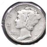 1919 D MERCURY DIME F