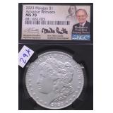 2023 MS 70 ADVANCERELEASE MORGAN DOLLAR