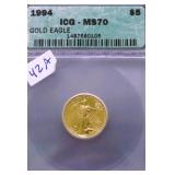 1994 IGC MS70 5 $ GOLD EAGLE