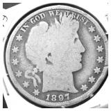1897 BARBER HALF DOLLAR G