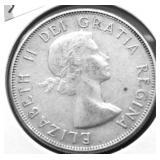 1959 CANADA SILVER 50 CENTS VF