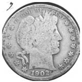 1902 BARBER HALF DOLLAR G