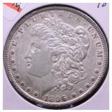 1896 MORGAN DOLLAR AU