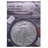 2023 ANACS MS70 SILVER EAGLE
