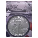 2023 ANACS MS70 SILVER EAGLE