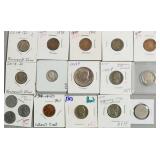 GROUP OF US COINS BAG OF TOKENS AND MEDALS