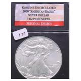 2020 GEM BU SILVER EAGLE