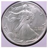 1990 SILVER EAGLE GEM