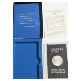 1885 CC CHOICE BU GSA MORGAN DOLLAR W BOX PAPERS