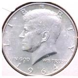 1964 D GEM BU KENNEDY HALF DOLLAR