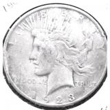 1923 S PEACE DOLLAR  VF