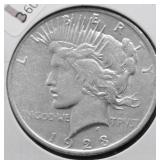 1923 PEACE DOLLAR VF